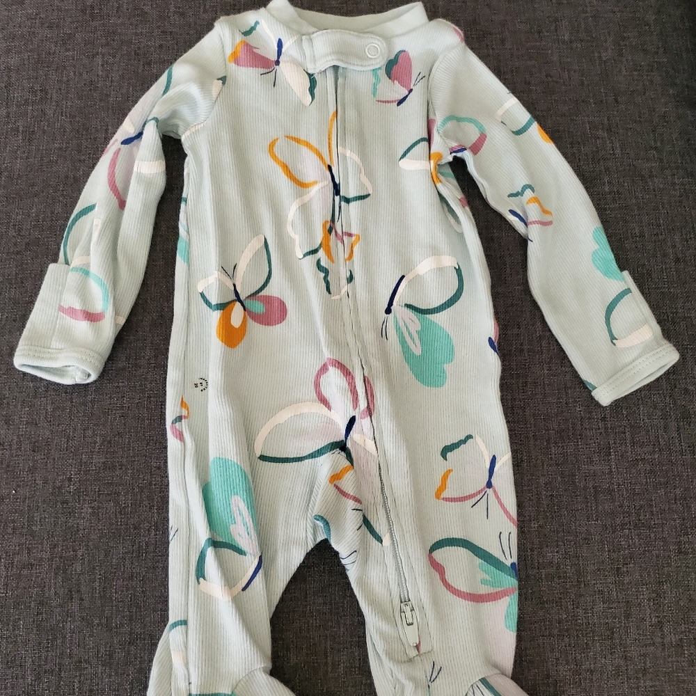 Butterfly footed pajamas